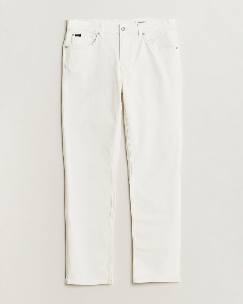 GANT Regular Fit Jeans Eggshell – Hvit