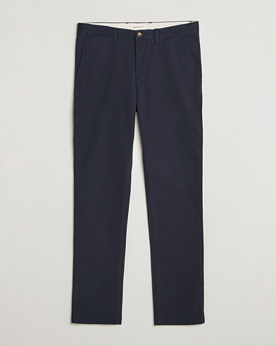 GANT Slim Fit Chinos Evening Blue – Blå