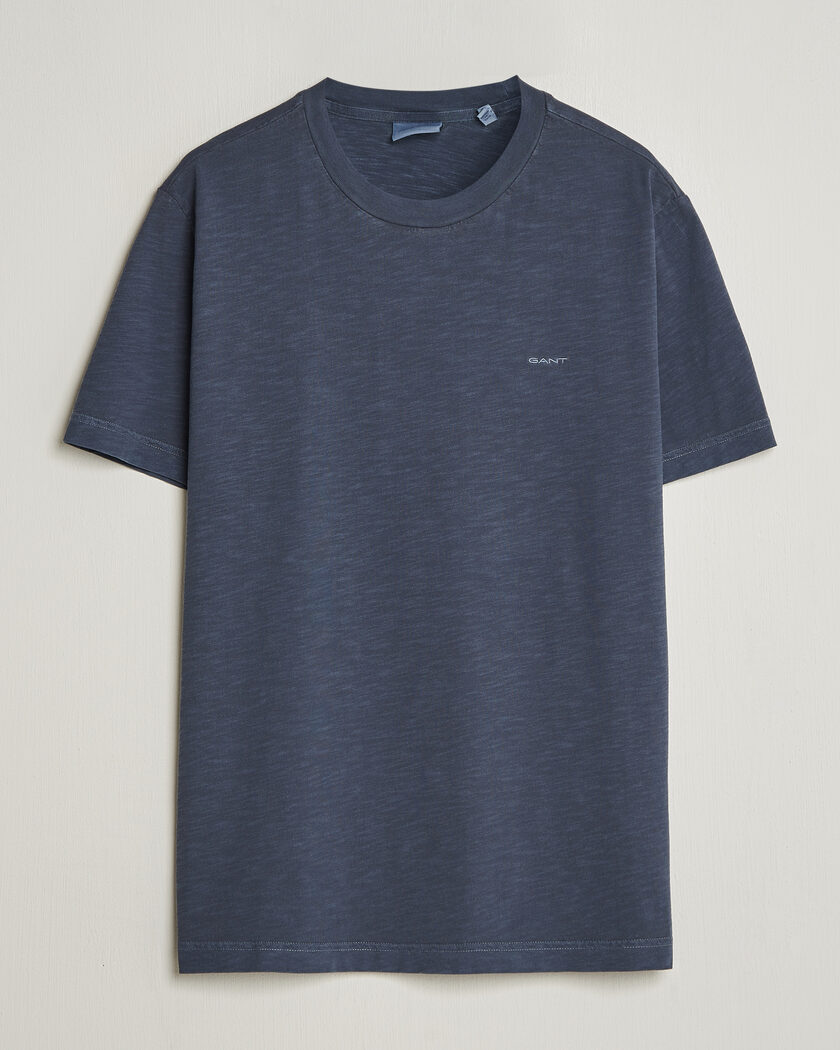 Gant Washed Slub T-Shirt Evening Blue – Blå
