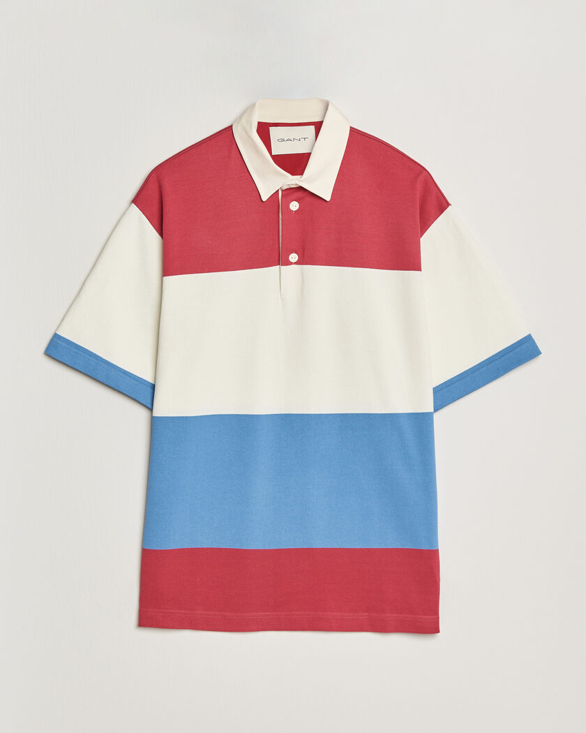 GANT Striped Short Sleeve Rugger Multi – Flerfarget