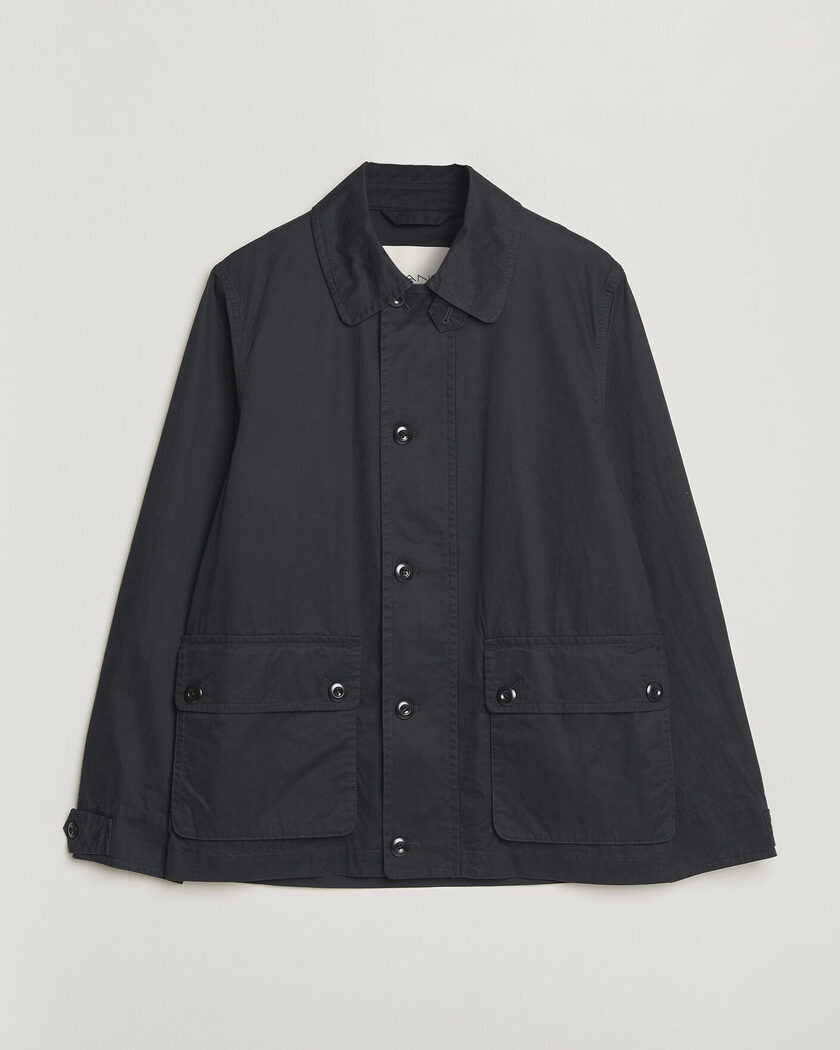 GANT Cotton Decker Jacket Black – Svart