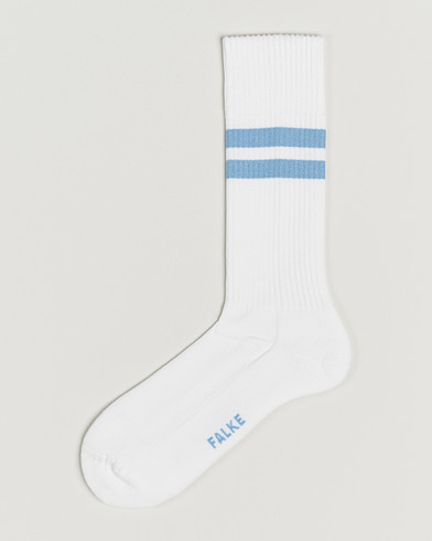 Falke Dynamic Tennis Sock White/Blue – Hvit