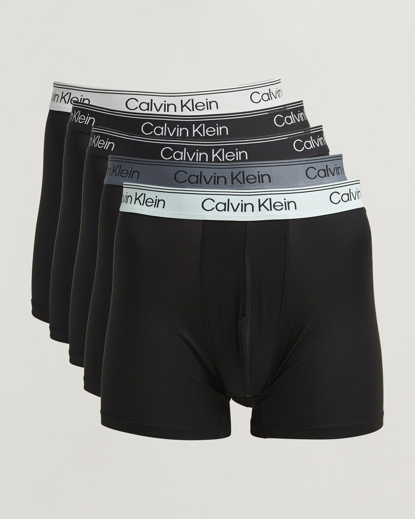 Calvin Klein 5-Pack Icon Cotton Stretch Boxer Brief Black – Flerfarget