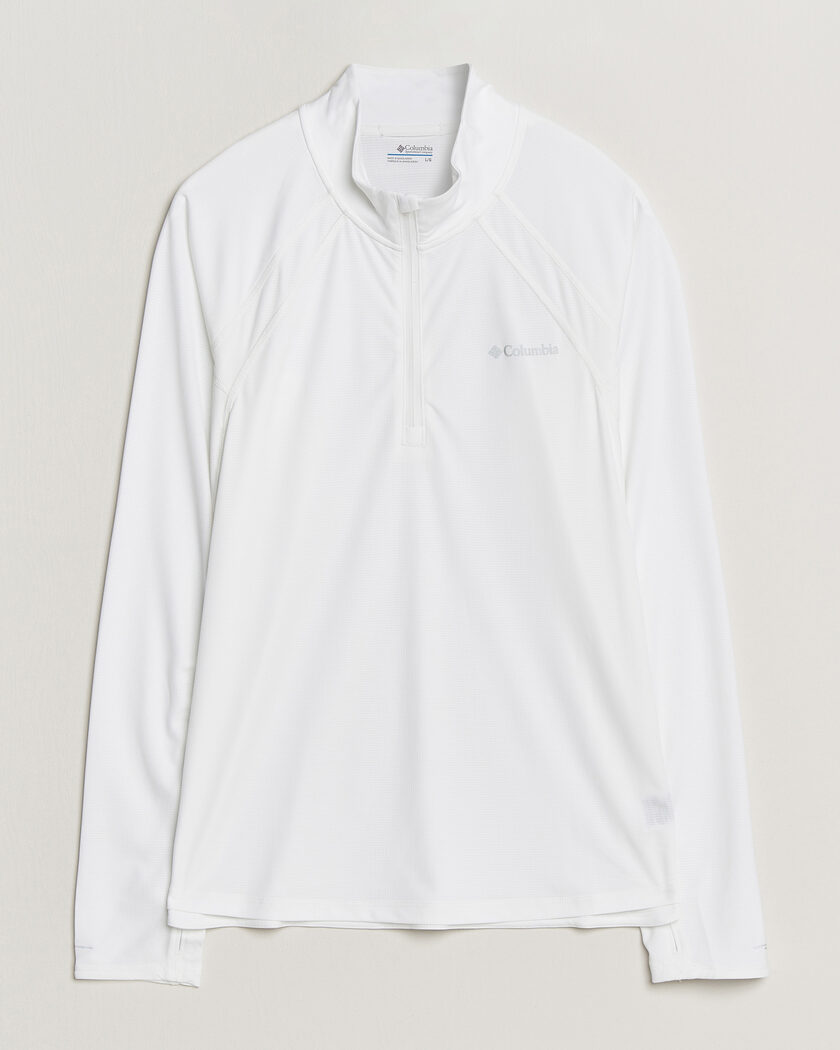 Columbia Stealth Spring Half-Zip T-Shirt White – Hvit