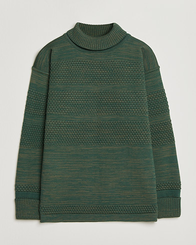 S.N.S. Herning Fisherman Sweater Natural Machine Green – Grønn