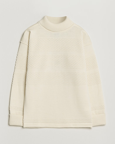 S.N.S. Herning Fisherman Sweater Natural White – Hvit