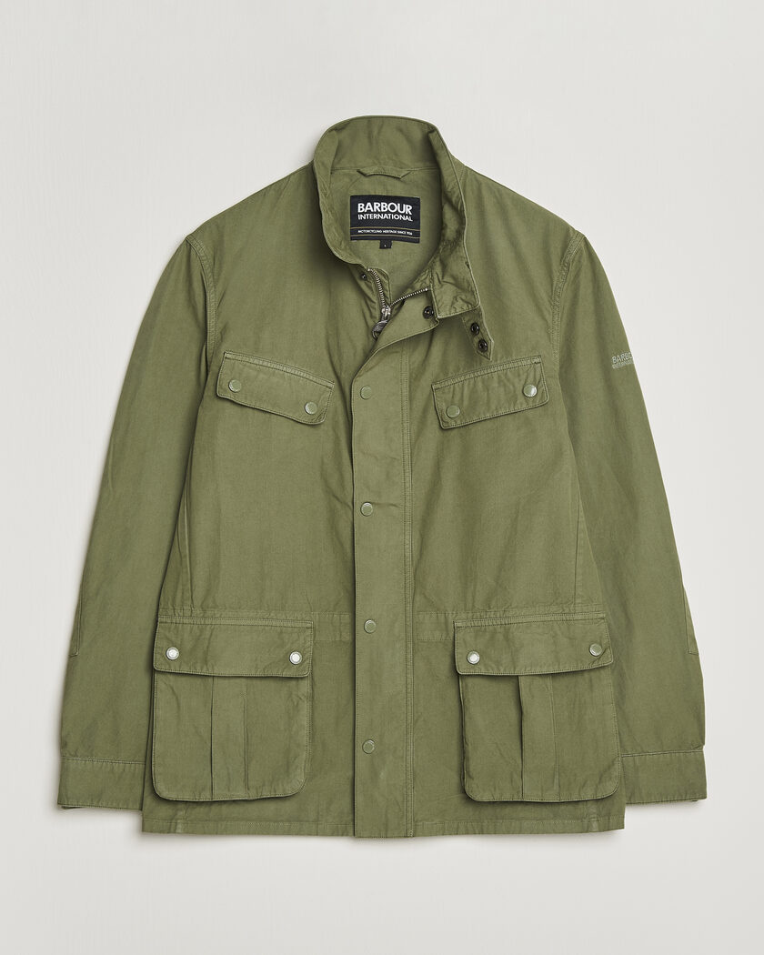 Barbour International Garment dyed Casual Duke Jacket Burnt Olive – Grønn