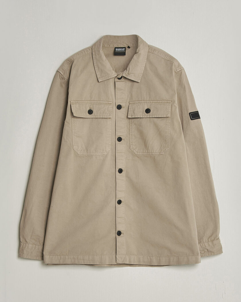 Barbour International Arlo Cotton Overshirt Coriander – Beige
