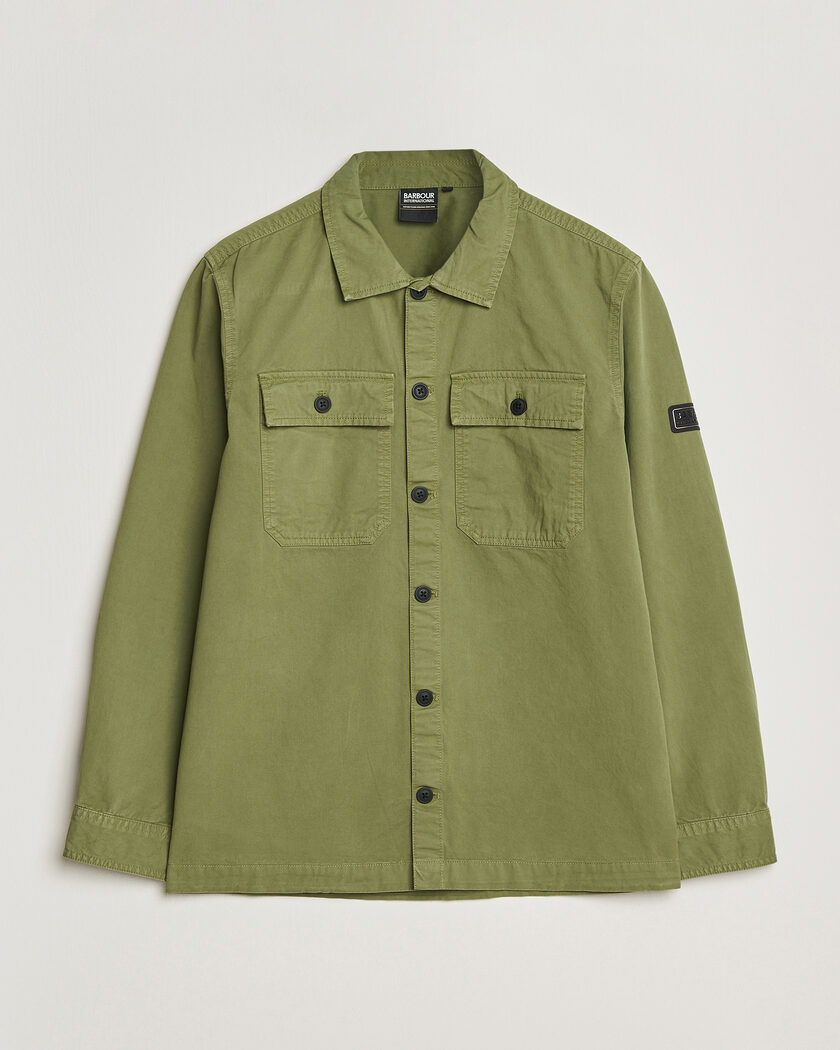 Barbour International Arlo Cotton Overshirt Burnt Olive – Grønn