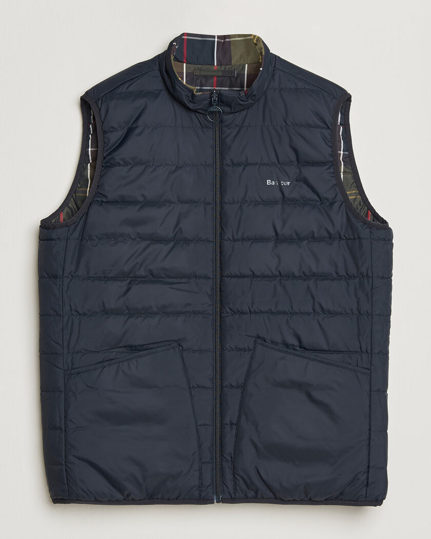 Barbour Lifestyle Reversible Tartan Puffer Gilet Classic Tartan