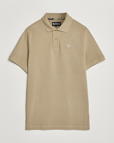 Barbour Lifestyle Tartan Pique Polo Washed Stone – Beige