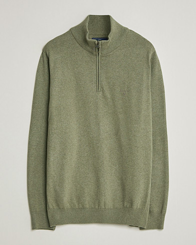 Barbour Lifestyle Cotton Half Zip Smokey Olive – Grønn