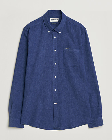 Barbour Lifestyle Nelson Linen/Cotton Shirt Indigo – Blå