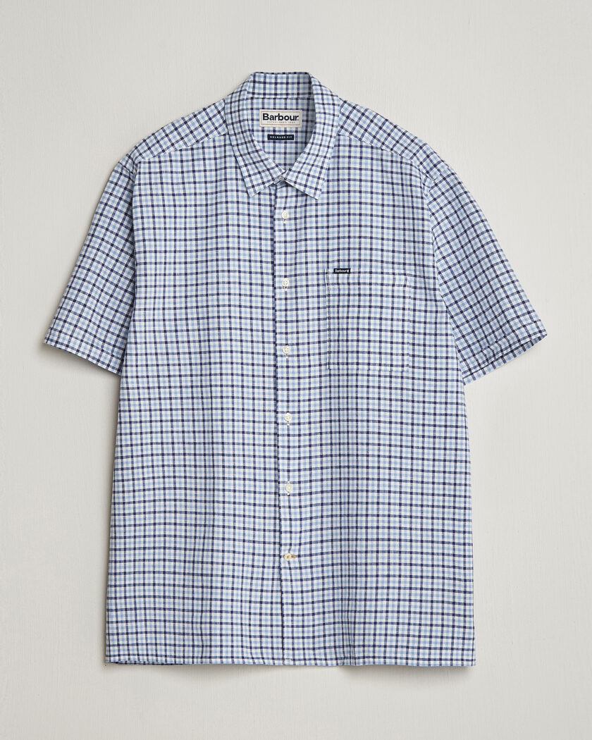  Barbour Lifestyle Nelson Gingham Summer Fit Shirt Blue – Blå