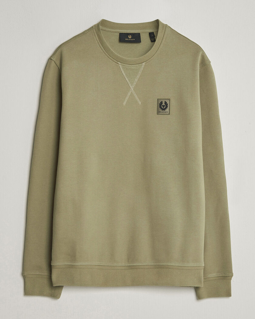 Belstaff Signature Crew Neck Sweatshirt Fatigue Green – Grønn