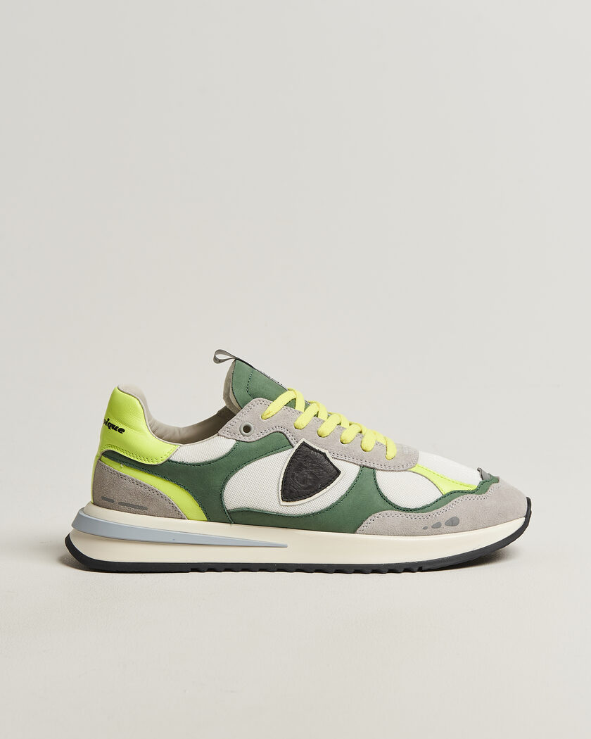 Philippe Model Olympique Running Sneaker White/Green – Grønn