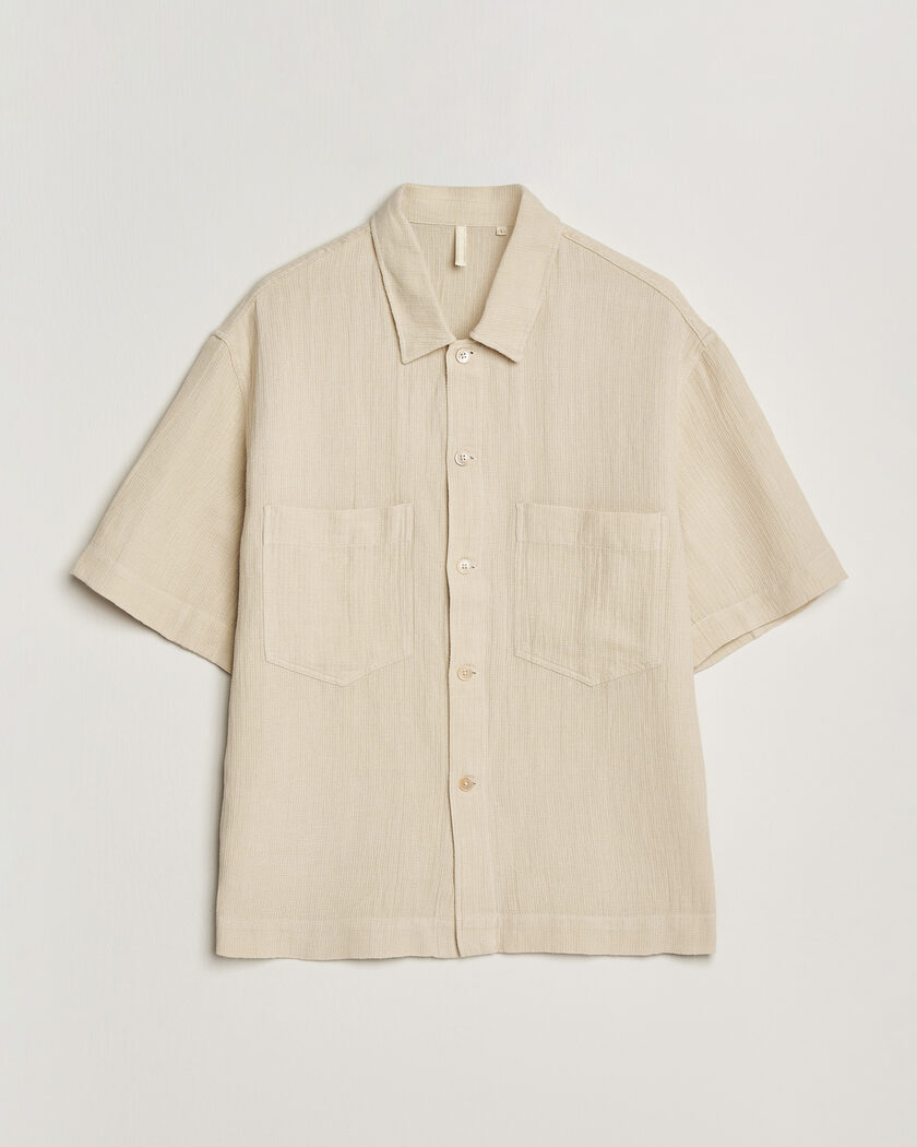 Sunflower Adam Short Sleeve Shirt Off White – Hvit