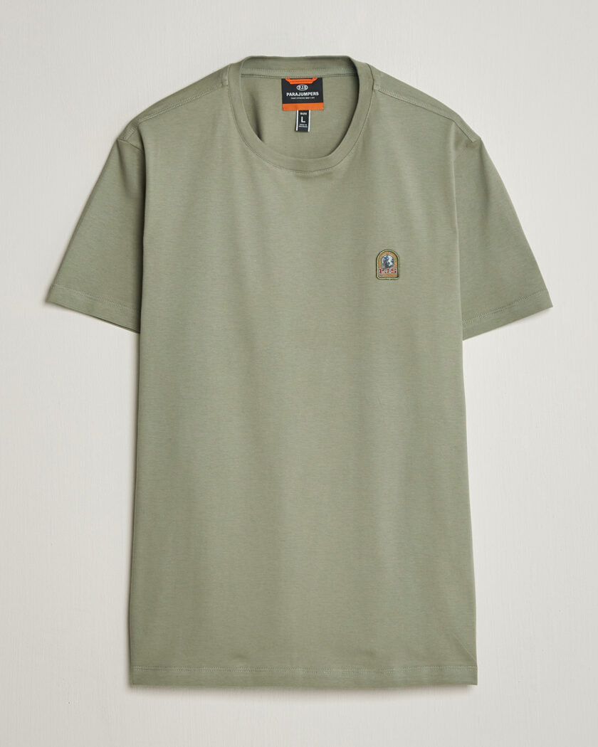 Parajumpers Patch Crew Neck T-Shirt Ashen Sage – Grønn