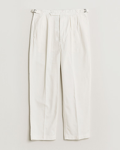 Polo Ralph Lauren Pleated Cotton Twill Chinos Deckwash White – Hvit