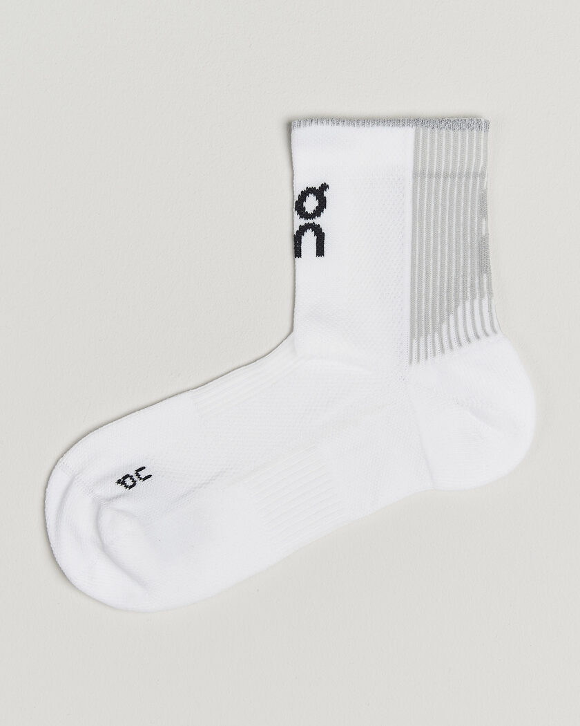 On Performance Run Sock Mid White – Hvit