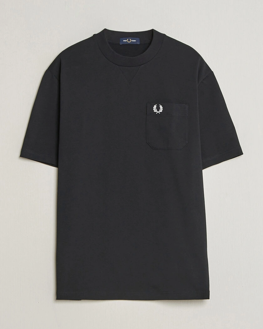 Fred Perry Heavy Pocket T-Shirt Black – Svart