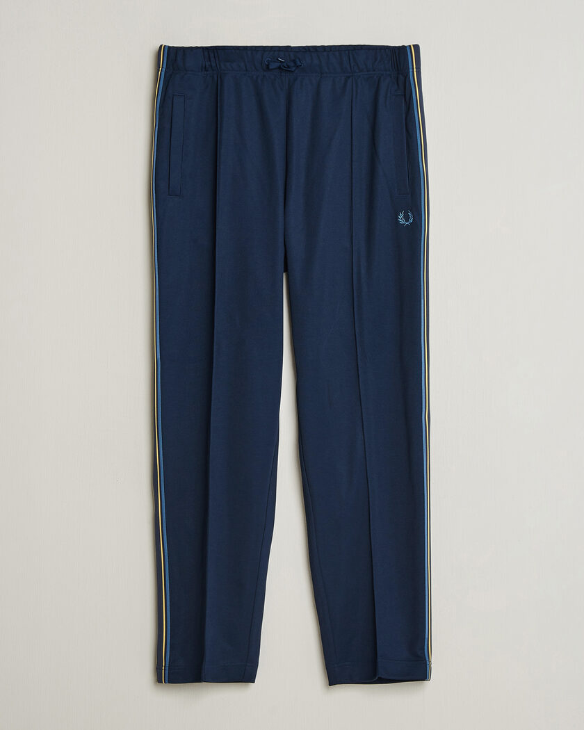 Fred Perry Tramline Taped Track Pants Tennis Blue – Blå