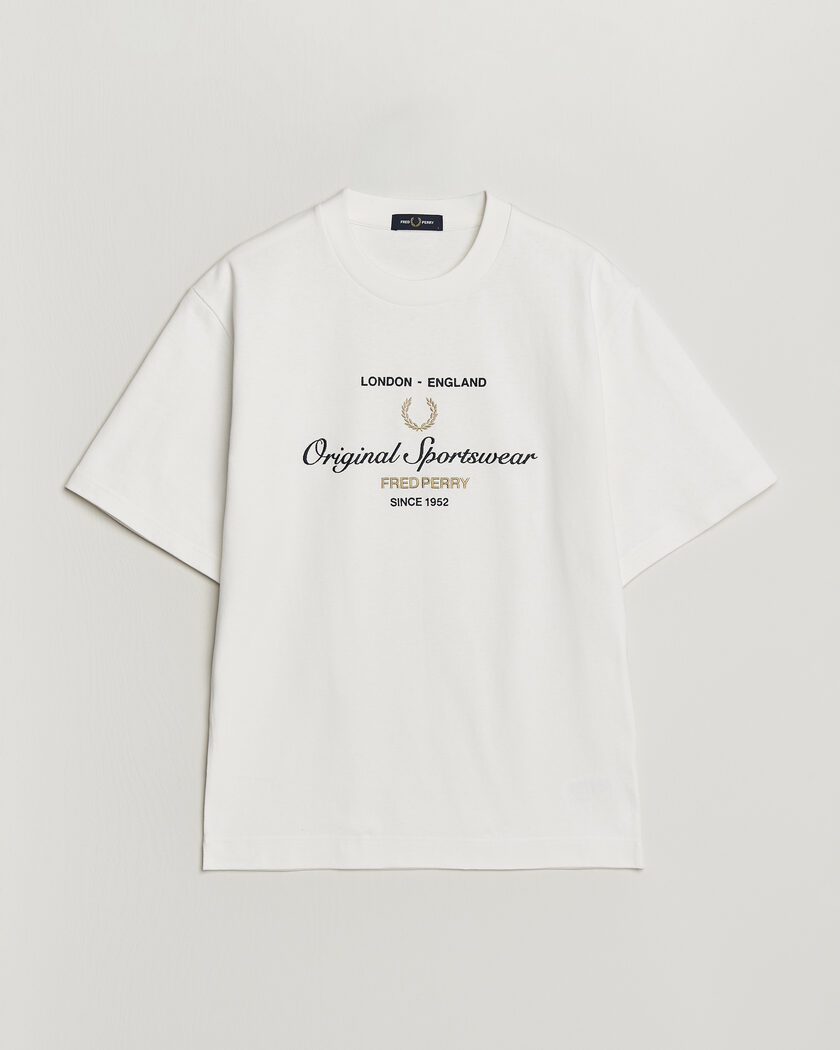 Fred Perry Original Sportswear T-Shirt Snow White – Hvit