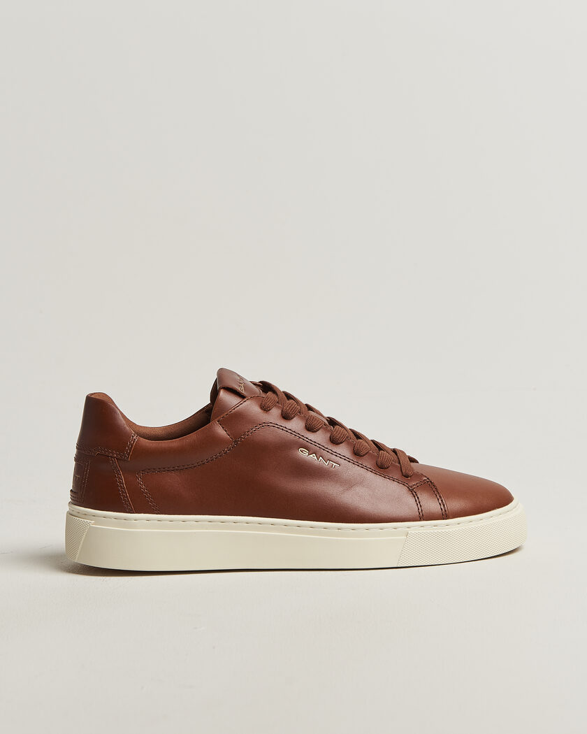GANT Mc Julien Leather Sneaker Dark Tan – Brun
