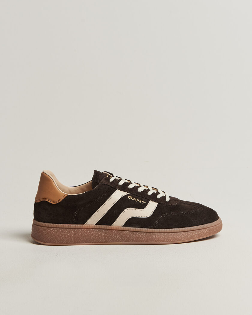 Gant Cuzmo Suede Sneaker Dark Brown/White – Brun