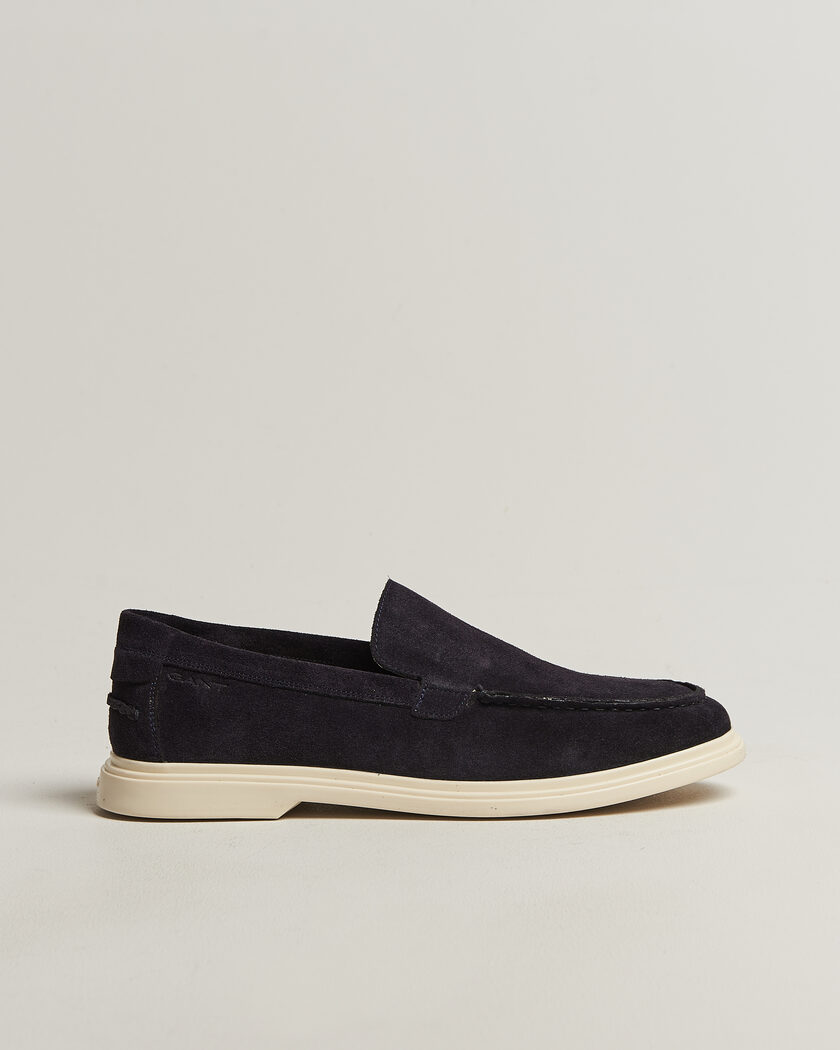 GANT Boery Suede Loafer Marine – Blå