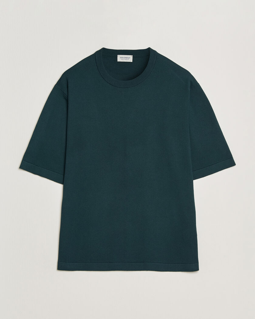 John Smedley Tindall Sea Island Cotton T-Shirt Rainforest – Grønn