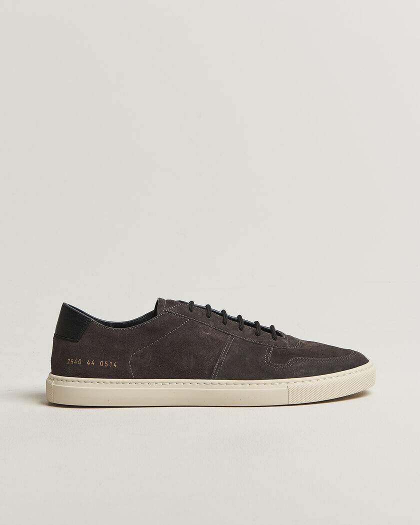 Common Projects BBall Slim Deconstructed Suede Sneaker Off Black – Svart