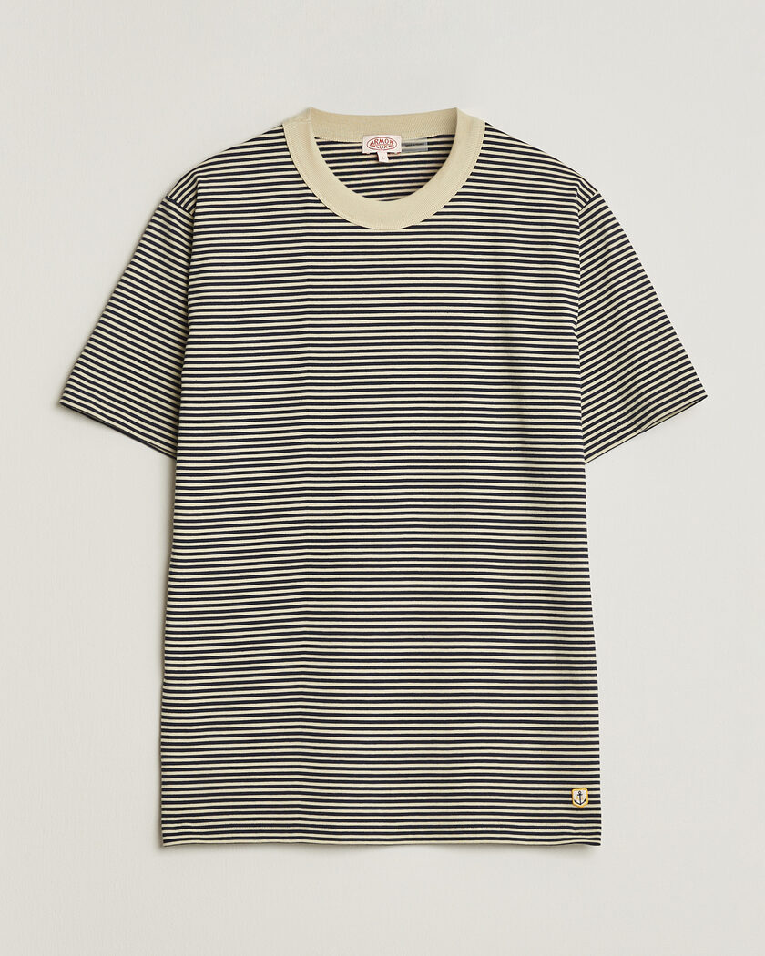 Armor-lux Callac Héritage Stripe T-Shirt Gravel/Marine Deep – Flerfarget