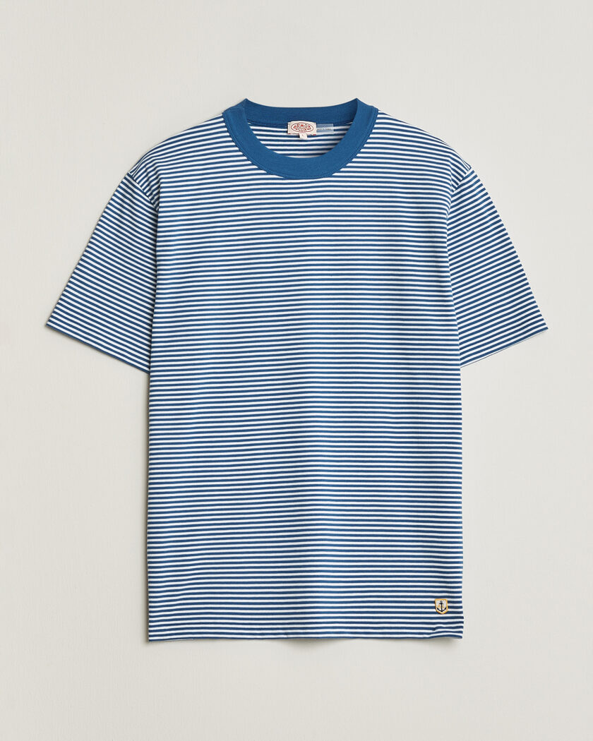 Armor-lux Callac Héritage Stripe T-Shirt Dark Blue/Blanc – Flerfarget