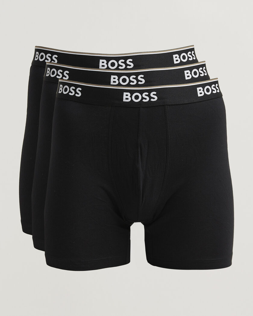 BOSS BLACK 3-Pack Long Leg Boxer Black – Svart
