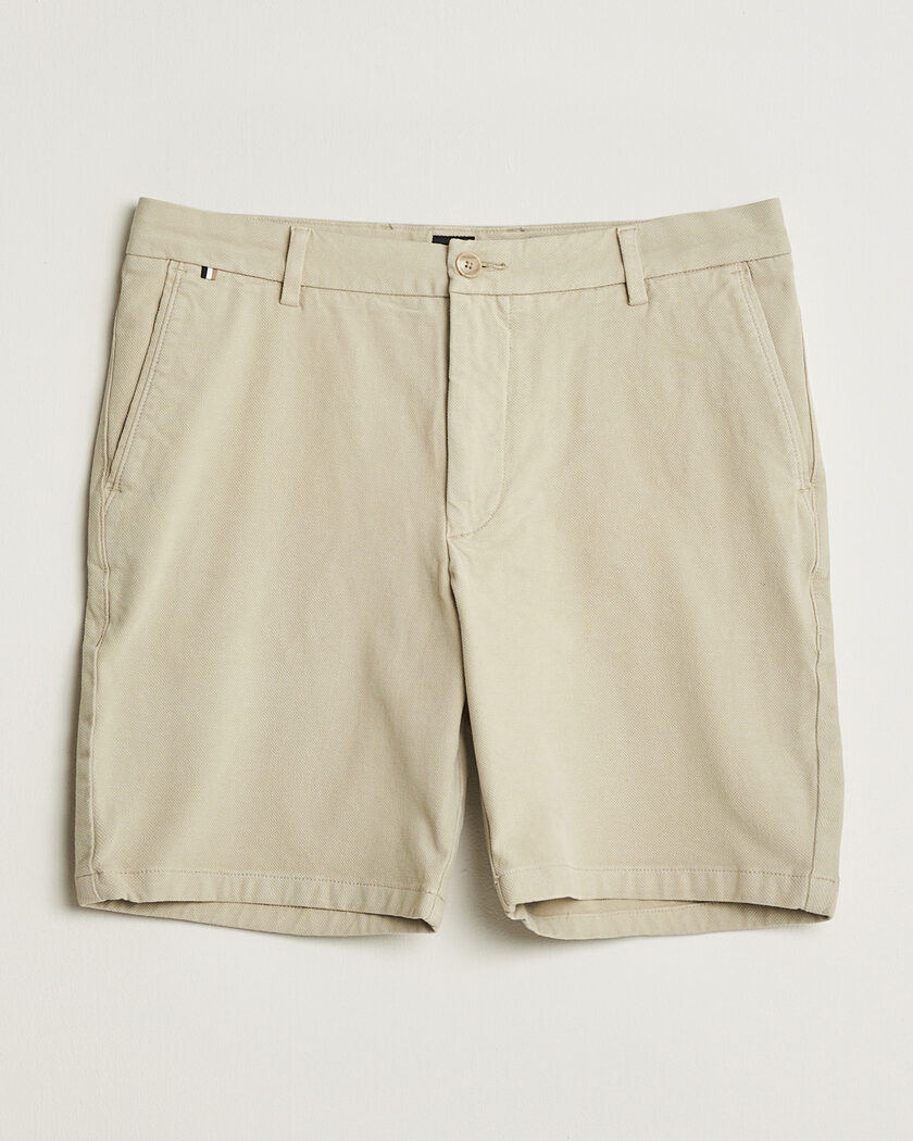 BOSS BLACK Kane Cotton Chino Shorts Open Beige – Beige