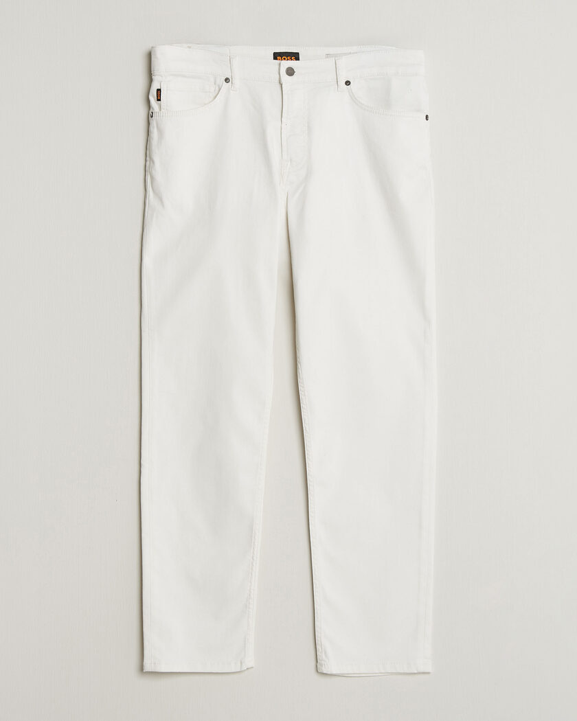  BOSS ORANGE Re.Maine Jeans Natural – Hvit