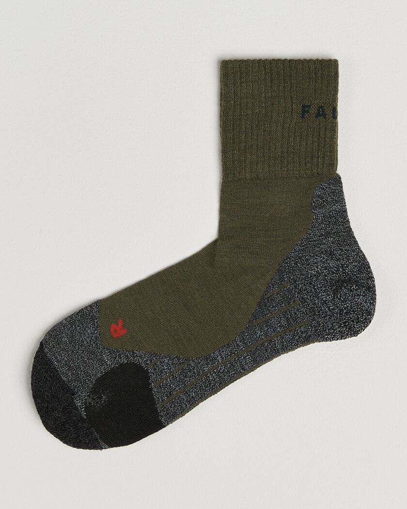 Falke Sport TK2 Explore Short Trekking Socks Olive – Grønn