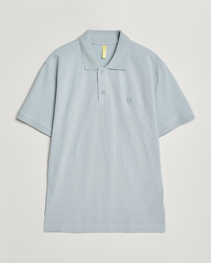 Sail Racing Tornado Cotton/Linen Pique Polo Ice Melt – Blå