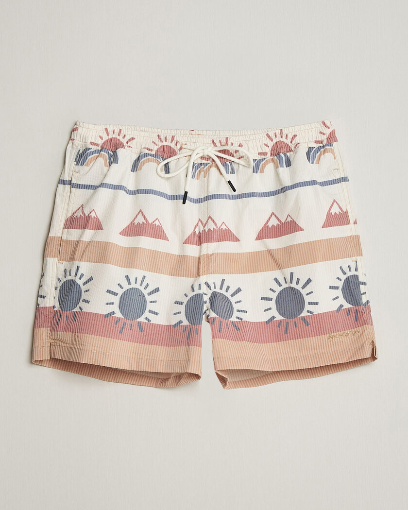 KnowledgeCotton Apparel Printed Swimshorts Multi – Flerfarget