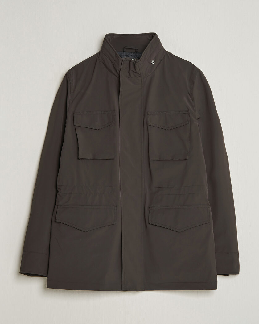 Oscar Jacobson M65 Nylon Field Jacket Brown – Brun
