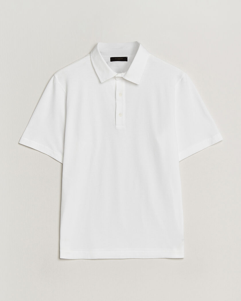 Zanone Soft Cotton Piquet Polo White – Hvit