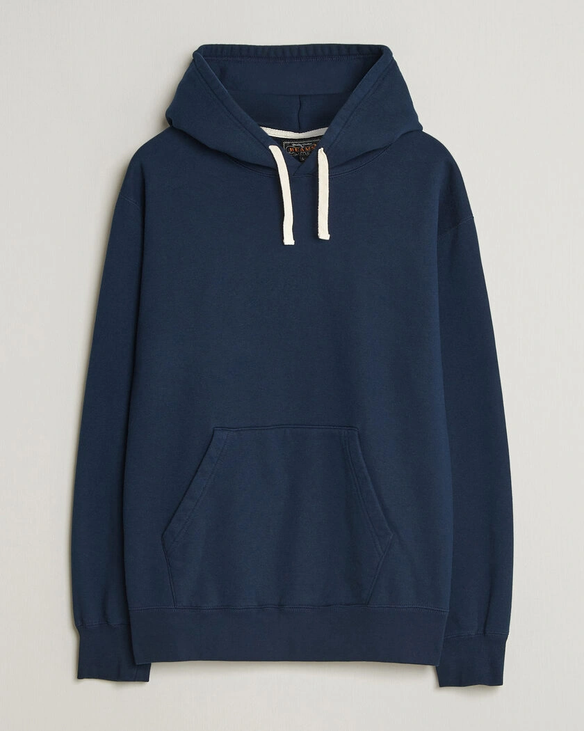 BEAMS PLUS Hooded Sweat Pullover Navy – Blå