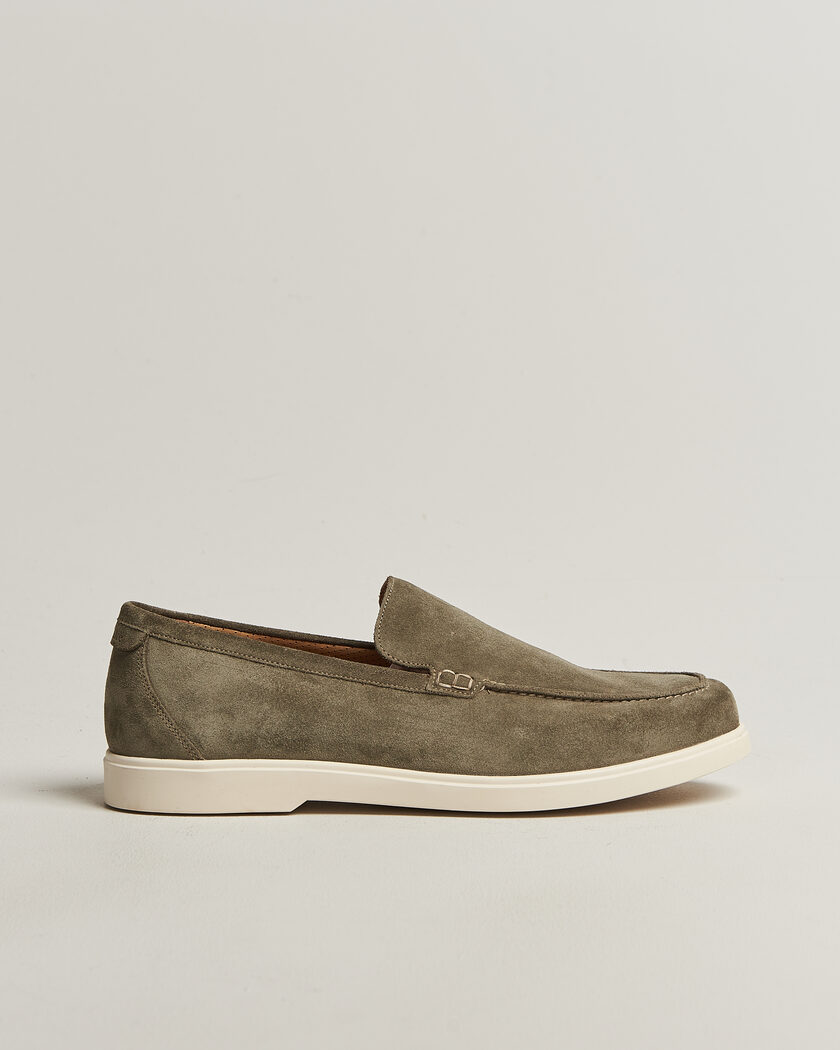 Loake 1880 Tuscany Suede Loafer Pistachio – Grønn