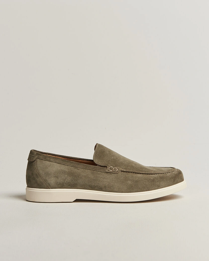 Loake 1880 Tuscany Suede Loafer Pistachio – Grønn