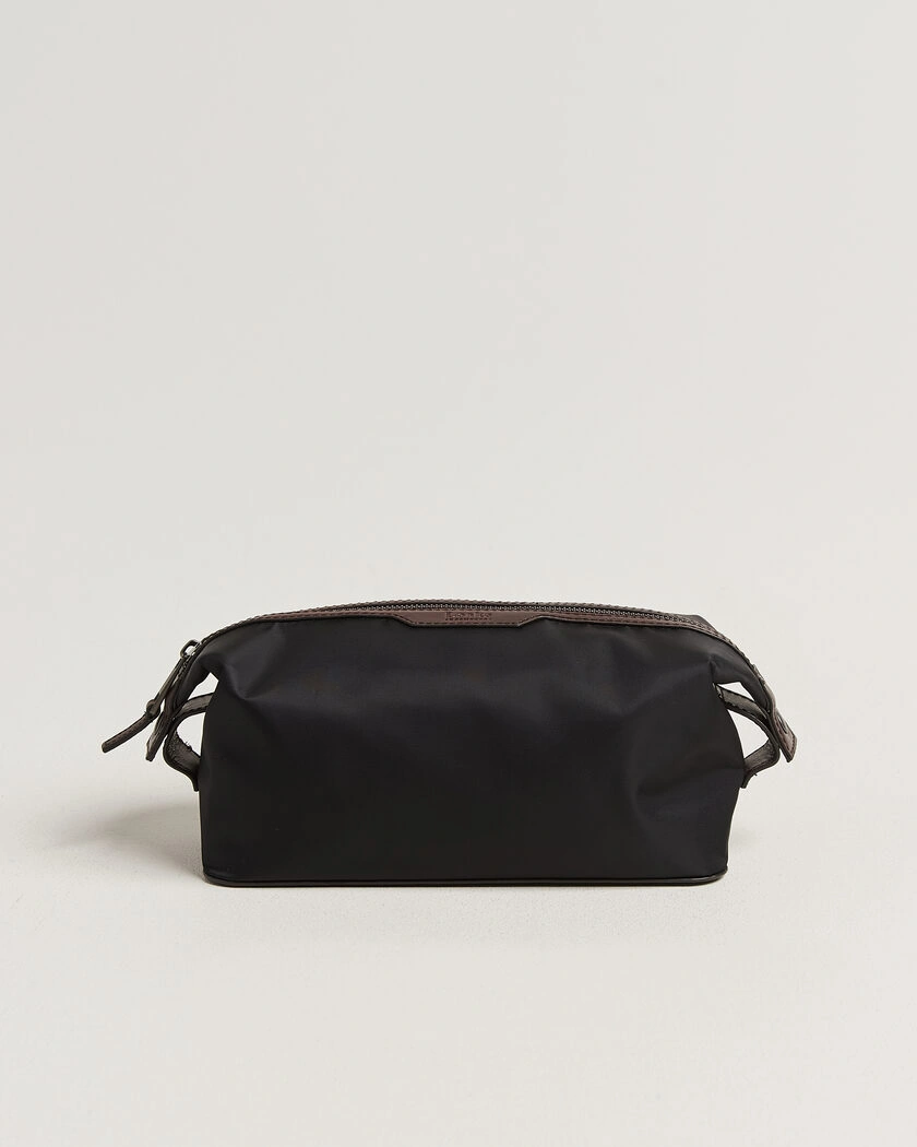 Loake Shoemakers Welland Nylon/Leather Washbag Black – Svart