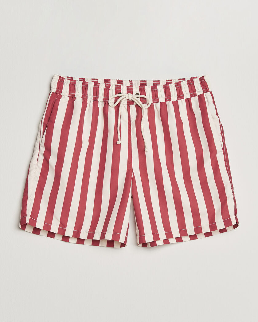 Ripa Ripa Paraggi Striped Swimshorts Red – Rød
