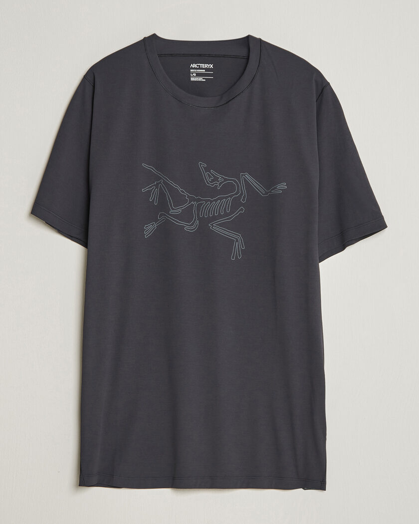 Arc'teryx Cormac Bird Logo Crew Neck T-Shirt Black - Svart - Funksjons T-shirts - Størrelse: M