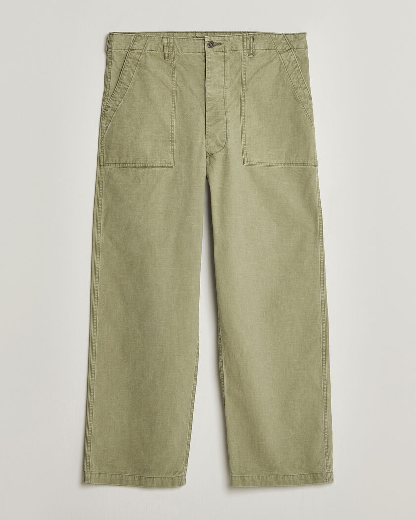 orSlow Summer Fatigue Pants Washed Army Green – Grønn