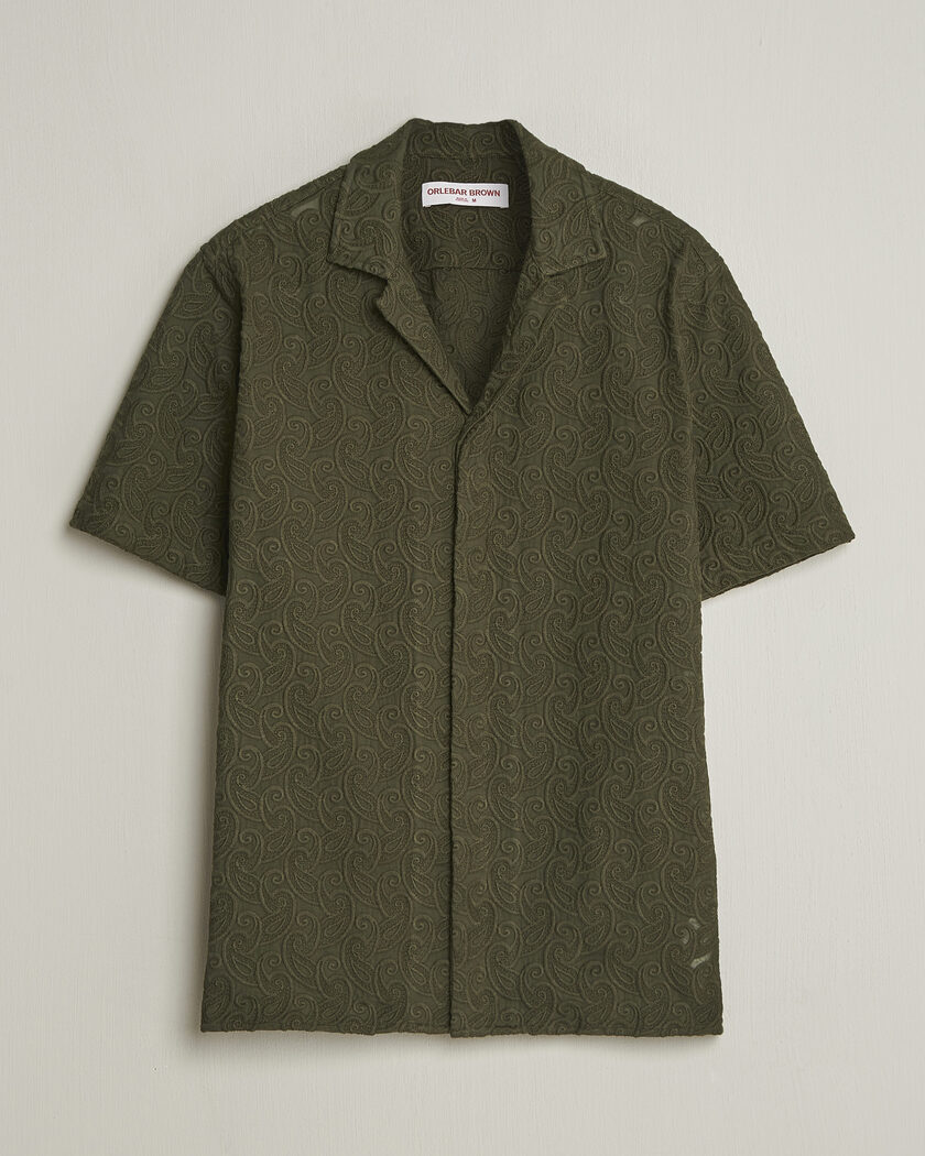 Orlebar Brown Maitan Brodery Shirt Bayleaf Green – Grønn